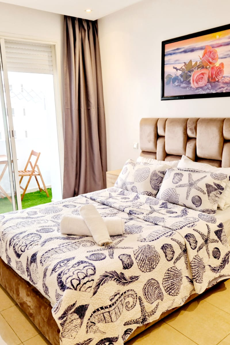 2 electric bikes + Comfortable studio rental Agadir with swimming pool